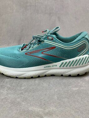 Brooks Womens Shoes Size 8.5 B Teal Blue Ariel GTS 23 Running 1203901B496
